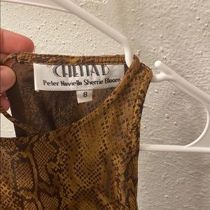 Cheetah print Peter Noviello mini dress